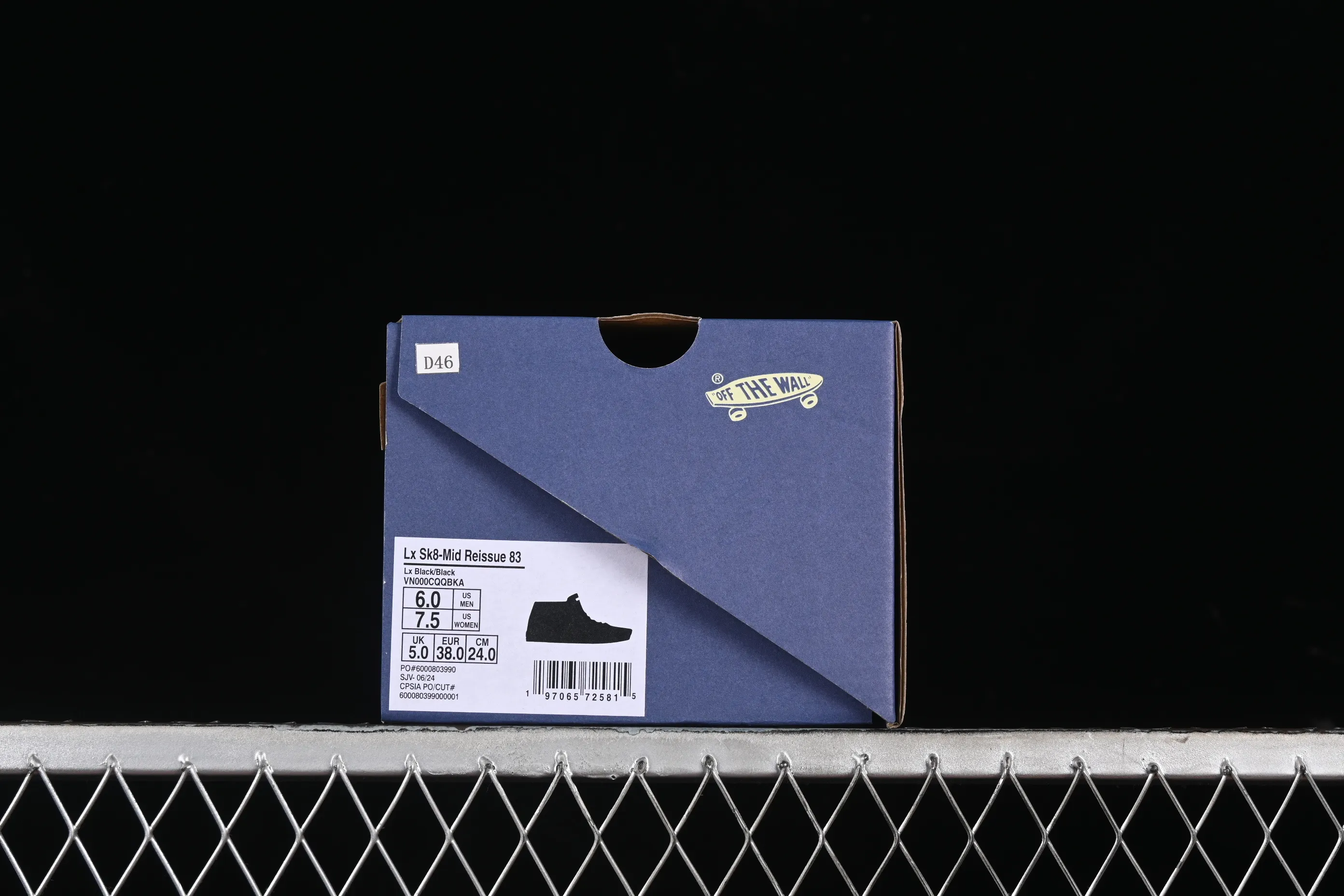 All categories Vans Vans series Vans Mid Vans China Vans Sk8-Mid Reissue 83 High-end branch Black Warrior Suede casual retro skateboard shoes VN000CQQBKA